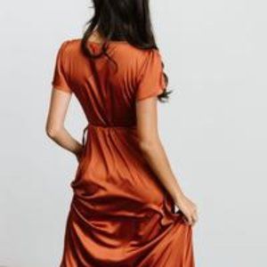 Baltic Born Satin Wrap Dress